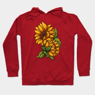 Cartoon Sunflower Hoodie